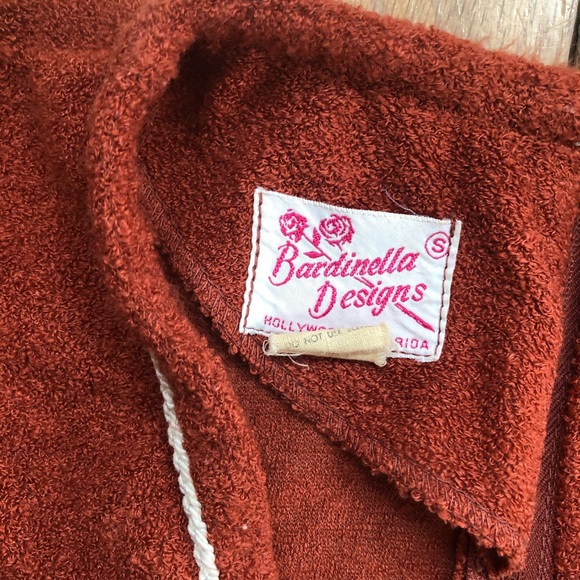 VINTAGE 70s MACRAME SHIRT S/M BOHO - Picture 4 of 5